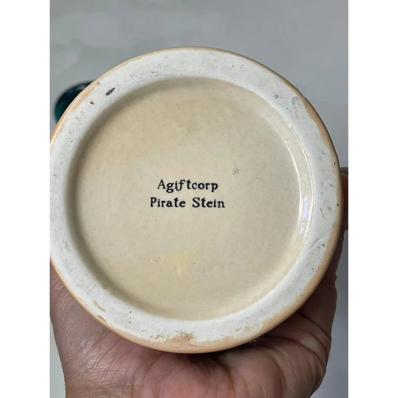Agiftcopr Pirate Stein Florida Map Embossed Beer Mugs Lid Ceramic Collectibles - Picture 11 of 11